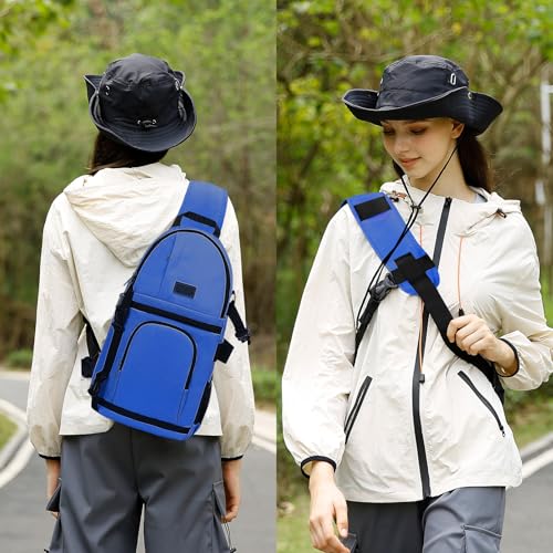 MOSISO Camera Sling Bag, DSLR/SLR/Mirrorless Camera Case Shockproof Photography Camera Backpack with Tripod Holder & Removable Modular Inserts Compatible with Canon/Nikon/Sony/Fuji, Royal Blue - color: Royal Blue