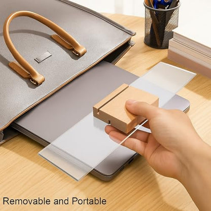 2 Pcs Acrylic Monitor Memo Board with Removable Stand Portable Monitor Sticky Note Board Sticky Notes Index Tabs for Computer Screen Monitors, Office Desk Accessories, No Screen Damage