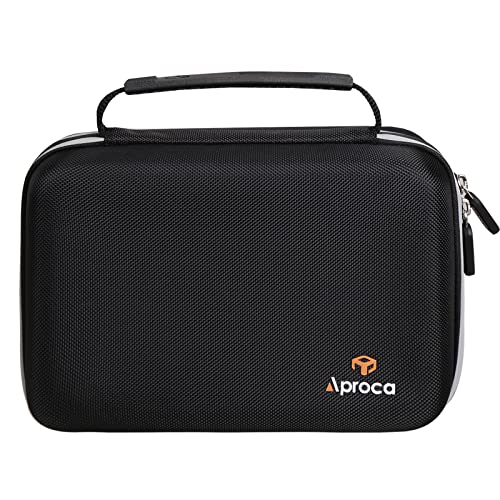 Aproca Case Compatible with Canon EOS Rebel T7, R50, R6 Mark II, R100, R50 V, R8, T6, R10, SL3, R5 Mark II, 5D Mark IV, R7, 90D, R5, T100 Camera, Portable Bag for Accessories (Case Only) - color: Black