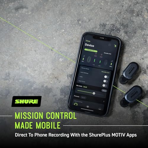 Shure MoveMic Two Kit, Pro Wireless Lavalier Microphones with Camera Receiver for DSLR, iPhone, Android, Mac, PC, 24-Hour Charge (MV-Two-KIT-Z7) | Includes 2 Clip-on Lavs, Charging Case and Camera Receiver, 8 Hr per Mic Plus Two Charges, IPX4, Bluetooth 5