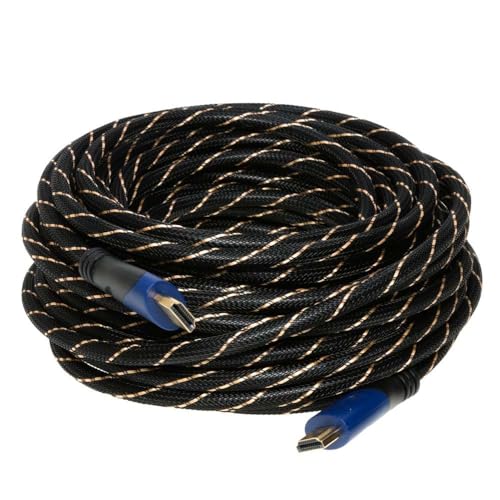 35FT HDMI Cable High-Speed 4K HDR 18Gbps Ethernet Audio Return Channel Gold-Plated 2.0 60Hz UHD ARC Universal Compatible With HDTV Projector, Gaming Console Laptop Home Theater (35FT, Multi-Colored) - color: Multi-Color, size: 35FT