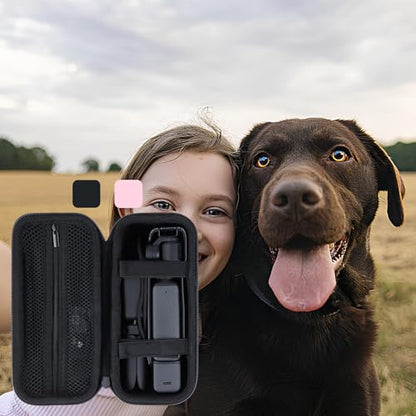 Storage Case Compatible with DJI Osmo Pocket 3 Creator Combo Vlogging Cameras (Pink Case) - color: Pink Case