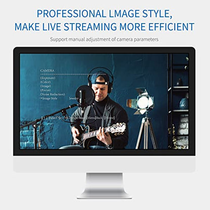 FEELWORLD HV10X Professional Live Streaming Camera Full HD 1080P 60fps USB3.0 HDMI with 10X Optical Zoom Auto Focus Microphone Support Remote Control