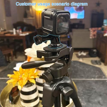 Suptig Tripod Mount Adapter for Gopro Mission 1 Pro, Gopro Hero 13, Hero 12, 11, 10, 9, 8, 7, 6, 5, 4, 3, Hero Session, Lite Hero, Gopro Max, Akaso, DJI osmo Action, Inst360, Akaso Action Camera.