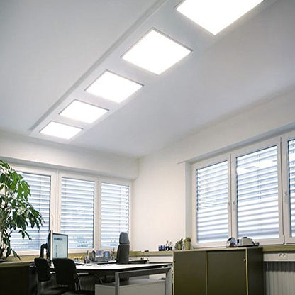 LUXRITE 2x2FT LED Panel Flange Kit, High Quality Aluminium Frame, Fits with Any Regular Size 2x2FT LED Panel - size: 2x2 FT