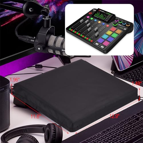 Dust Cover Compatible with RØDE RØDECaster Pro II Production Solution, Nylon Audio Console Mixer Case Interface Dust Cover