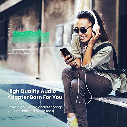 UGREEN Headphone Adapter for iPhone Lightning to 3.5mm Adapter Apple MFi Certified Lightning Aux Audio Jack Dongle Compatible with iPhone 14 Pro Max/14 Plus/13 12 11 Pro Max/SE/XS, Black - color: Black