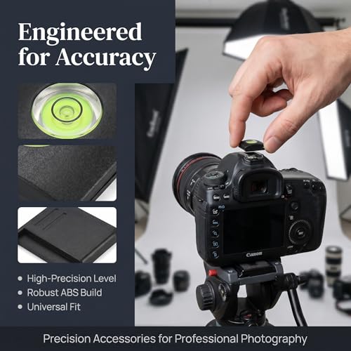 MOBOREST Camera Level Hot Shoe Level Hot Shoe Cover Flashlight Bubble Level Protector for Canon Nikon Panasonic Fujifilm Olympus Pentax Sigma DSLR/SLR/Evil (4+2PCS)