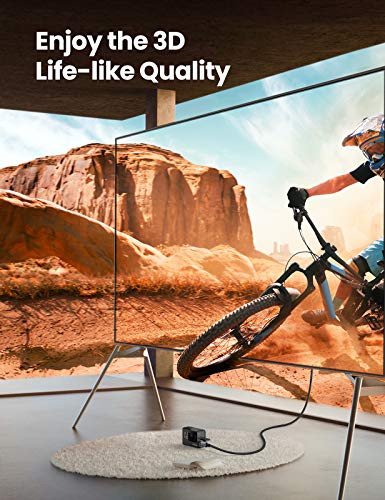 UGREEN 4K Micro HDMI to HDMI Cable 6.6FT, Aluminum Shell Braided 18Gbps 4K 60Hz HDR 3D ARC Compatible with GoPro Hero 7 6 5 Raspberry Pi 5 Portable Monitor Camera Nikon Yoga 3 Pro - size: 6.6FT