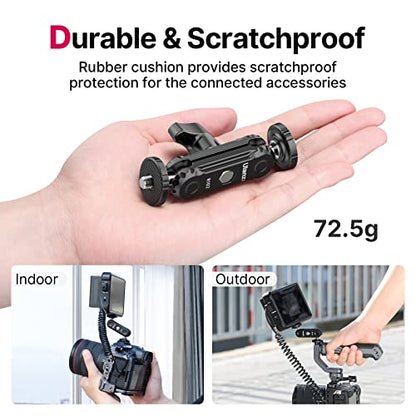 ULANZI Magic Arm with Double Ballhead 1/4" Screw, Compatible with Universal Monitor Mount for Camera, Video Shooting Photography Accessories Microphone Fill Light Bracket - style: Magic Arm
