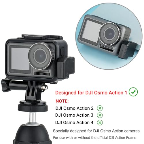 3.5mm Audio Mic & USB-C Adapter Accessories for DJI Osmo Action 1 Camera (Only) with 3.5mm Microphones Jack & USB-C Connector
