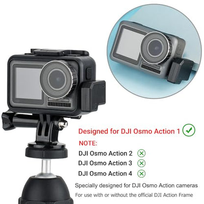 3.5mm Audio Mic & USB-C Adapter Accessories for DJI Osmo Action 1 Camera (Only) with 3.5mm Microphones Jack & USB-C Connector