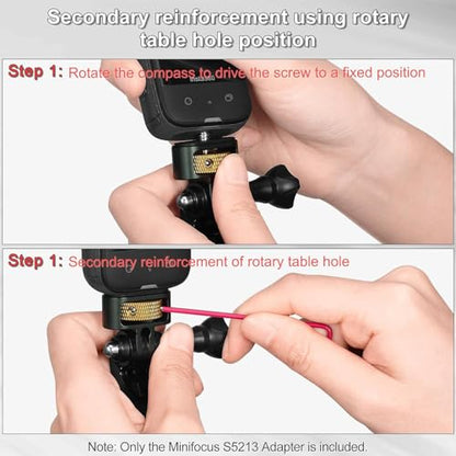 Gopro to 1/4" Adapter, 2Pcs Aluminum Camera Tripod Mount Adapter, 1/4" Screw Head Camera Mount for Gopro Hero 13/12/11/10/9/8, Insta360 X5/X4/X3, DJI Osmo, AKASO and Other Standard 1/4" Accessories