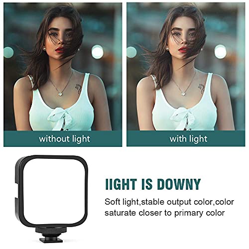 Video Vlogging Kit Smartphone Video Microphone Kit with Tripod/Phone Clip/LED Light/mic/3.5mm/Type-c/iPhone Lightning Cable/Remote Control, for iPhone X Samsung Huawei/Sony a7 Camera