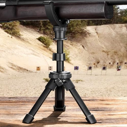 CVLIFE Shooting Rest Tripod - Adjustable Height, 360 Degree Rotation, V Yoke Stand - Portable Rifle Rest for Target Shooting, Hunting and Outdoor Activities - size: 7.5-15"