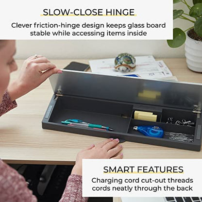 ECR4Kids MessageStor Keyboard Write and Store, Desk Organizer, Waves