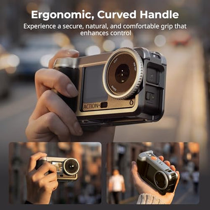 SMALLRIG Street Grip Kit for DJI Osmo Action 6, Aluminum Cage with Cold Shoe, Shoulder Strap, Lens Protection Ring, Protective Frame with 1/4"-20 Locating Holes, for Street Photography - 5891 - style: All-in-One Street Grip Kit