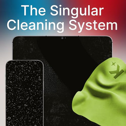 Koala Lens Cleaning Cloth | Japanese Microfiber | Glasses Cleaning Cloths | Eyeglass Lens Cleaner | Eyeglasses, Camera, VR/AR Headset, and Screen Cleaner | Black & Green (Pack of 3) - color: Black / Green, size: 3 Pack (XL)