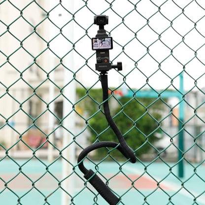 Pellking Flexible Twist Arm Mount Fence Stand for DJI OSMO Pocket 4 3/GoPro/Insta360/Smartphones | Mount for Fence,Tripod, Selfie Stick & Handlebar Accessories