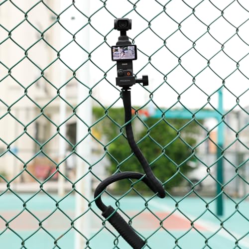 Pellking Flexible Twist Arm Mount Fence Stand for DJI OSMO Pocket 4 3/GoPro/Insta360/Smartphones | Mount for Fence,Tripod, Selfie Stick & Handlebar Accessories