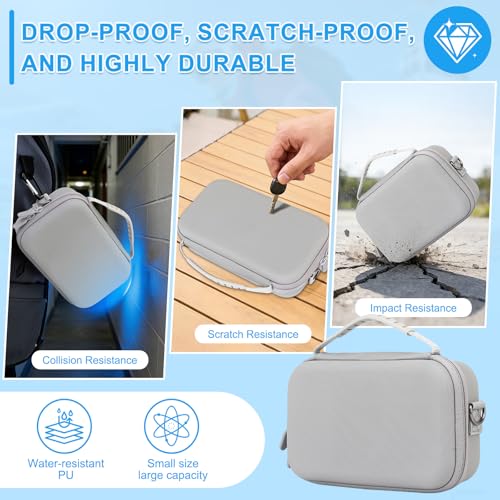 Carry Case for Insta360 Go Ultra Accessories, Insta 360 Go Ultra Portable Travel Bag with Shoulder Strap Hard Case for Protection, Organization, and Storage, Water-Resistance