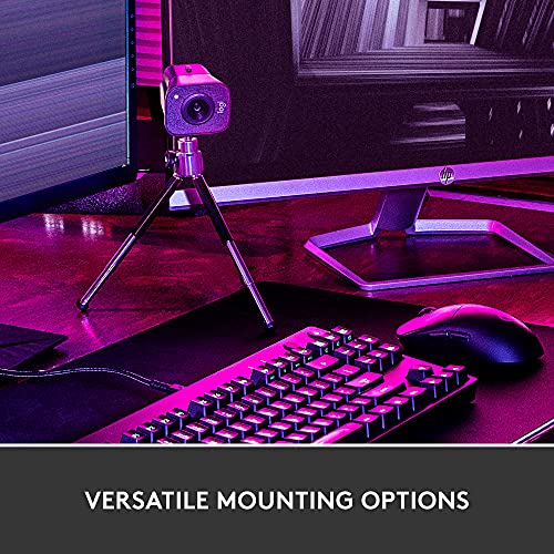 Logitech StreamCam Premium Webcam for Streaming and Content Creation, Full HD 1080p 60 fps, Works with Microsoft Teams, Google Meet, Zoom, Nintendo Switch 2’s new GameChat mode, for PC/Mac – Graphite - color: Graphite