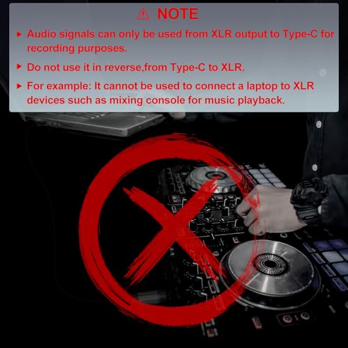 J&D USB C to XLR Microphone Audio Cable, Braided USB C to XLR Female Cable for Audio Recording, Dynamic Microphone, Compatible for iPhone 16/17 Series, MacBook, 9.8 Feet - size: 9.8 Feet