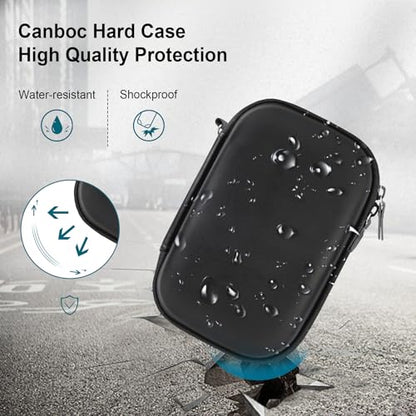 Canboc Carrying Case for KODAK PIXPRO FZ55/ FZ45/ FZ43/ FZ53 16MP Digital Camera, Video Vlogging Camera Bag, Zipper Mesh Pocket fit Cable, Black (Case Only) - color: Regular-Black