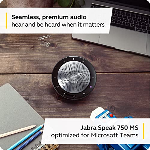Jabra PanaCast Meet Anywhere Video Conference Bundle – Conference Room Camera with 180° Panoramic-4K View Speak 750 Conference Speakerphone, MS Teams Certified, Works with Zoom, Google Meet - size: PanaCast + Speak 750 MS