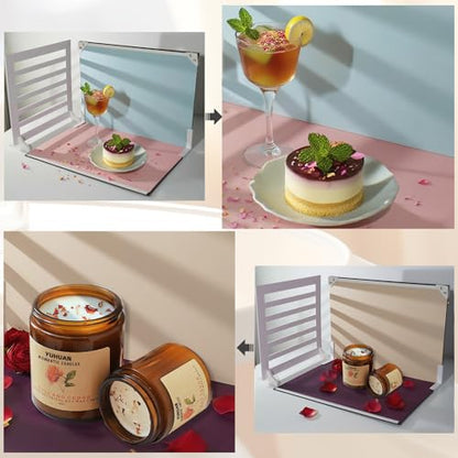 Photo Backdrop for Product Photography: Double-Sided Matte Paper Background Kit 16.5x11.7in 11-Pack 22 Patterns for Food Photography Tabletop Flat Lay Jewelry & Small Products - Content Creators