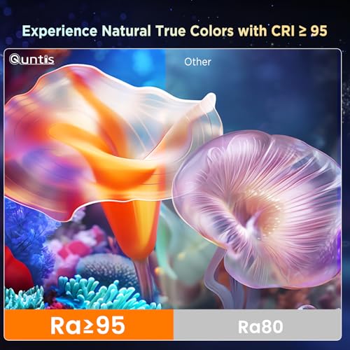 Quntis Monitor Light Bar 15.7", 24 RGB Backlight Modes for lmmersive Gaming Ambience, 900 Lux Glare-Free Computer Screen Lamp, High CRI 95 Eye Care Desk Light for Home Office - style: RGB Backlight