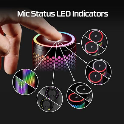 HyperX QuadCast 2 S – USB Microphone, with RGB Lighting, Streaming and Podcasting, with On-Board Controls, LED Lighting, Removable Shock Mount, PC, Mac, USB-C - Black - style: QuadCast 2 S