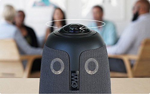 Meeting Owl 360 Degree Video Conference Camera with Automatic Speaker Focus (Renewed)