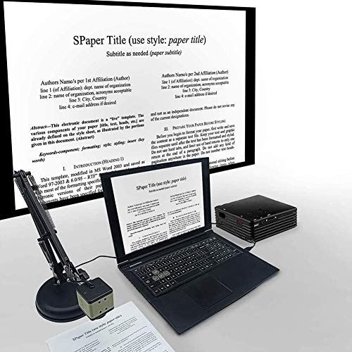 Teacher Document Camera,8 Megapixel Autofocus USB Document Camera for Distance Education Teaching Web Conference, Black, 500076287