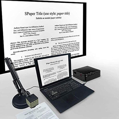 Teacher Document Camera,8 Megapixel Autofocus USB Document Camera for Distance Education Teaching Web Conference, Black, 500076287