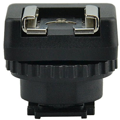 JJC Cold Shoe Mount Adapter for Sony Multi Interface Shoe to Universal Cold Shoe Compatible with Sony Handycam Camcorder HDR-AX53 AX33 AX100 CX675 CX900 CX610E CX530E CX510E CX400E PJ810E PJ790E