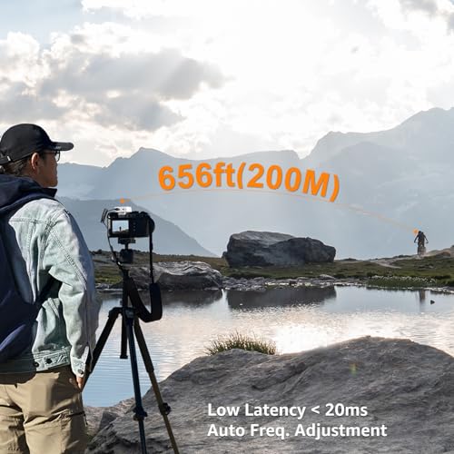 COMICA BoomX-D2 Wireless Lavalier Microphone for iPhone, Android Camera, Dual Lapel Mic System with 2 Transmitters, 656ft Stable Range, Noise Cancelling, Ideal for Vlog, YouTube, Content Creators