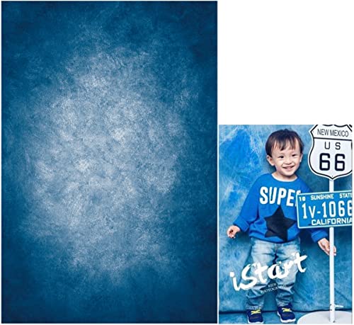 6x9ft Dark Blue Gradient Portrait Photo Backdrops Bright Center Abstract Photography Backdrop for Studio Photo Booth Prop Banner Decor Background - color: TT-S0313, size: 6x9ft