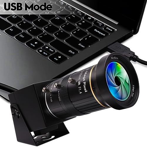 HDMI 4K USB Camera for Live Streaming 10X Variable Focus PC Webcam USB HDMI Simultaneous Output Video Conferencing Close up Zoom in and Out Web Camera for Online Teaching Training - size: 5-50mm 10X Zoom Lens