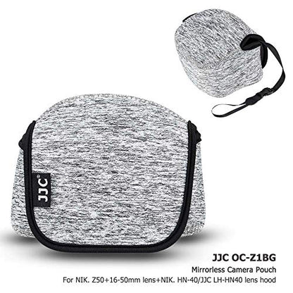 Neoprene Camera Sleeve Case for Sony ZV-E10 II +16-50mm lens Fuji X-T50 | Compact Camera Pouch, 6mm thick Neoprene, Anti Scratch. Touch-fastening flap. without strap, - color: Neoprene Camera Sleeve