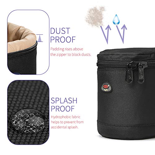 Lens Case Lens Pouch Bag Waterproof Shockproof for DSLR Camera Lens for Camera Lens - size: BL-0003