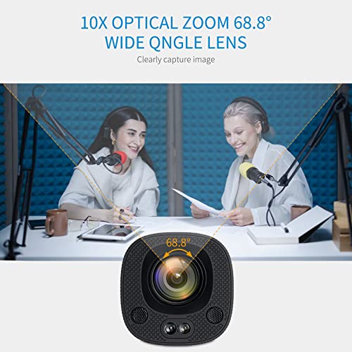 FEELWORLD HV10X Professional Live Streaming Camera Full HD 1080P 60fps USB3.0 HDMI with 10X Optical Zoom Auto Focus Microphone Support Remote Control
