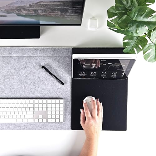 Note Tower Mouse Pad Whiteboard | Gaming Performance Mousepad with Dry Erase Glass Board for Desk | Manage to-Do Lists, Write Gaming Notes & Tactics | Desk Buddy Organizer for Office, School Supplies
