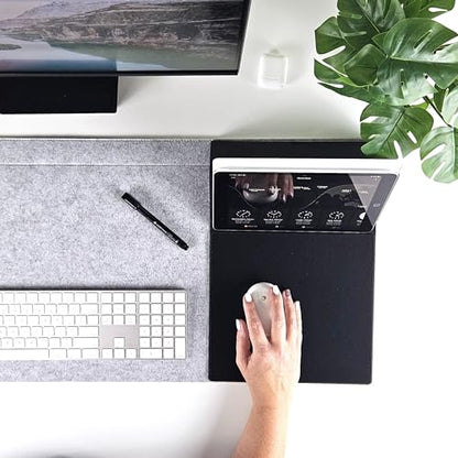 Note Tower Mouse Pad Whiteboard | Gaming Performance Mousepad with Dry Erase Glass Board for Desk | Manage to-Do Lists, Write Gaming Notes & Tactics | Desk Buddy Organizer for Office, School Supplies