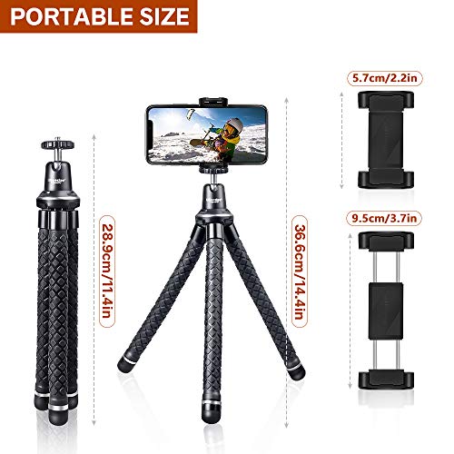 UBeesize 20'' Magnetic Selfie Stick Tripod for iPhone, MagSafe Tripod with 2-in-1 Phone Clamp & 1/4'' Screw Mount, Phone Tripod Stand with Remote - size: 20in