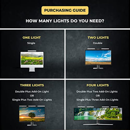 HumanCentric Video Conference Lighting, Add-On Only Light for Streaming and Video Conferencing, Add-On Only Kit Requires Existing Single or Double Kit, for Double, Triple, or Quadruple Light Setup, - size: Add-On Only Kit