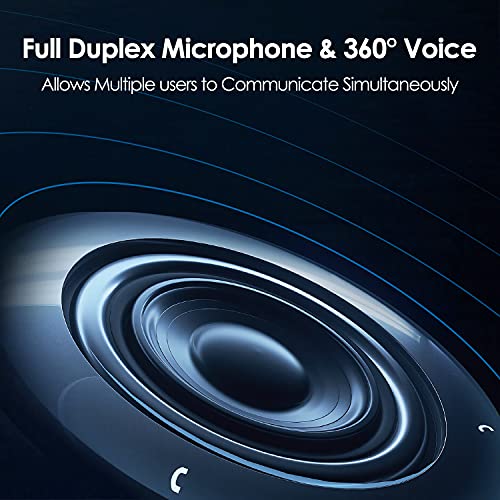 Yealink Bluetooth Speakerphone Conference Microphone Teams-Certified CP900 Enhanced Noise Reduction Algorithm Home Office 360° Voice Pickup - color: CP900 + Bluetooth USB Dongle, size: Teams Certified