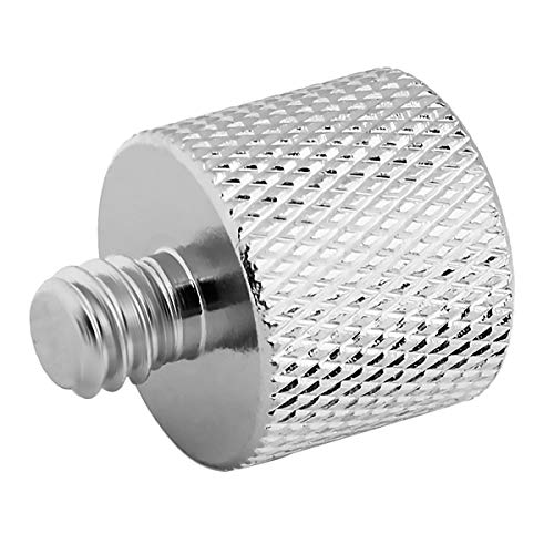 3/8 to 1/4 Adapter, 3/8"-16 Female to 1/4"-20 Male Thread Adapter for Camera Monitor, Mic Stand,Tripod - 2 Pack - color: 14 Male / 38Female