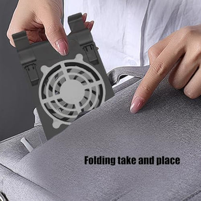 USB Tablet Phone Cooling Stand, Quiet Fan with Stable Folding Bracket Cooling Support for Electronic Devices Stable Base - color: White
