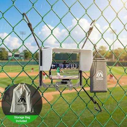 Cell Phone Fence Mount with Shade, Game Changer Mounting Kit, Gamechanger Streaming kit Works with iPhone, Mevo Start, Phones, and GoPro, for Recording Baseball Games(Upgraded Version) - size: MINI